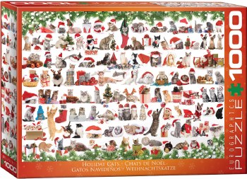 Holiday Cats 1000pc Puzzle