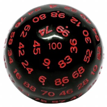 D100: Black Opaque with Red