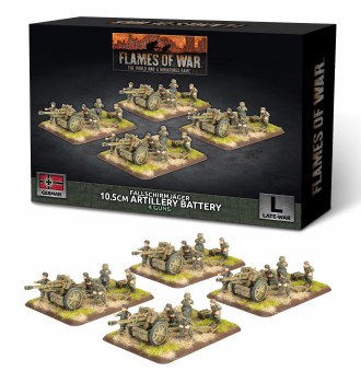 FOW Fallschirmjager 10.5cm Artillery Battery