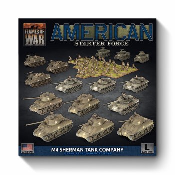 FOW American M4 Sherman Tank Company Starter Force