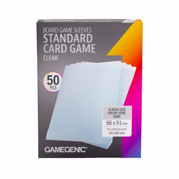 Standard Sleeves Clear 64x89mm