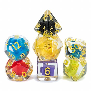 7-set Cube: Inclusion: Blockhead with Yellow Dice Set