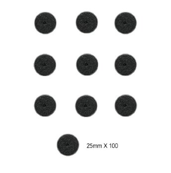 Bases: 25mm Round Bases (100 Pack)