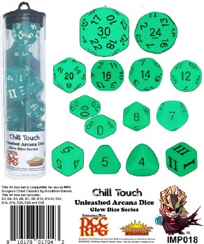 Chill Touch Unleashed Arcana Dice Set