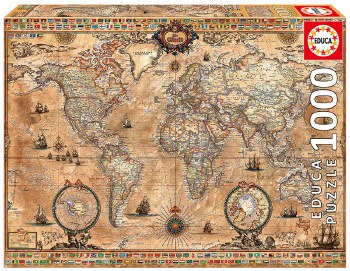 Antique World Map 1000pc Puzzle
