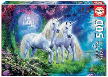 Unicorns in the Forest 500pc Puzzle