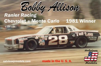 1/25 Bobby Allison's 1981 Monte Carlo Winner Plastic Model Kit