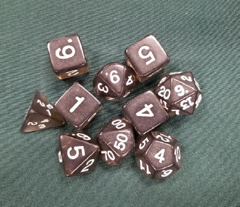 10-set Dice Tube Smoke with White Numbers