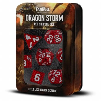 7-set Silicone Dragon Storm Red Dragon Scales