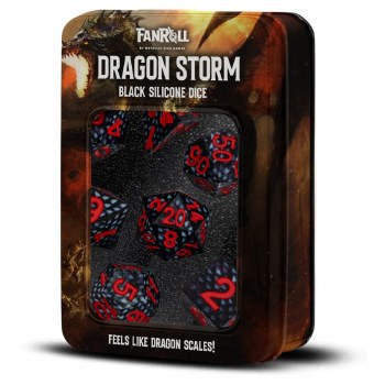 7-set Silicone Dragon Storm Black Dragon Scales