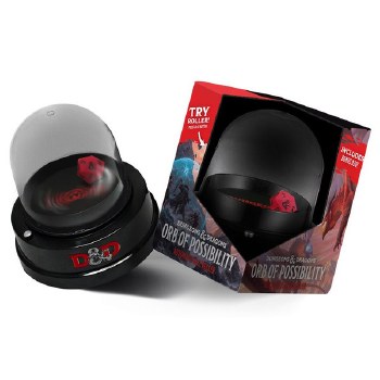 D&amp;D Orb of Possibility Dice Roller with Silicone d20