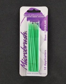 Microbrush: Green Regular Applicators (10)