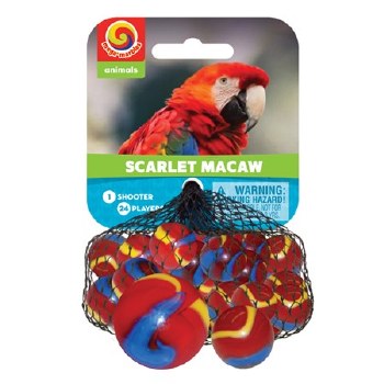 Scarlet Macaw  Marbles