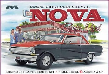 1/25 1964 Chevy II Nova Resto Mod Plastic Model Kit