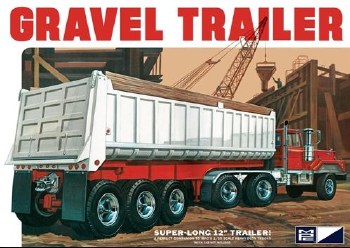 1/25 Gravel Trailer 3 Axle Plastic Model Kit