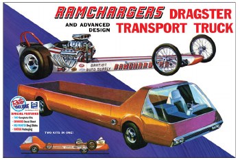 1/25 Ramchargers Dragster and Transporter Truck Plastic Model Kit