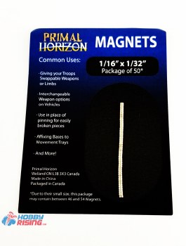 Magnets: 1/16 in x 1/32 in (50)