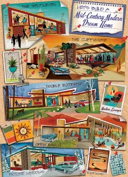 Mid-Century Modern Dream Home 1000pc Puzzle