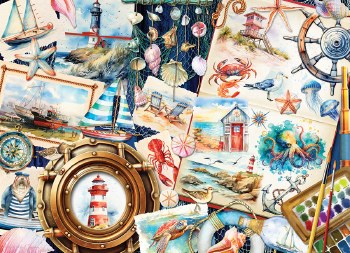 Seashore Sketchbook 1000pc Puzzle