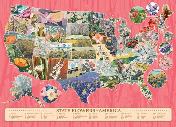 State Flowers of America 1000pc Puzzle