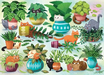 Cats vs Plants 500pc Puzzle