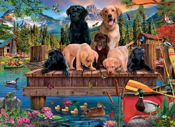 Pups and Ducks 350pc Puzzle
