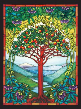 Tree of Life Stained Glass Large Format 275pc Puzzle