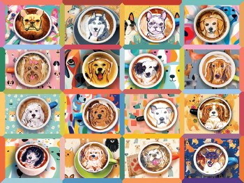 Puppy Lattes 275pc Puzzle