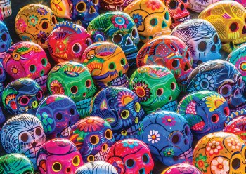 Colorful Skulls 1000pc Puzzle