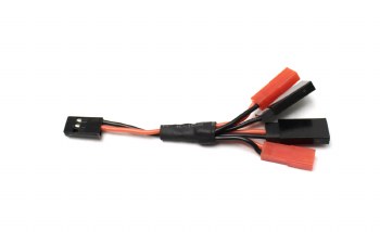 RX Power Splitter, Female Servo x 2 &amp; JST x 2