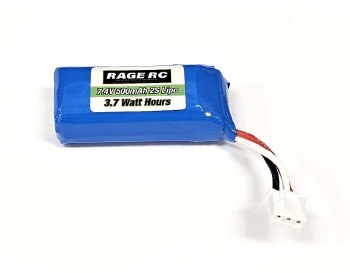 7.4V 500mAh LiPo Battery; Mini