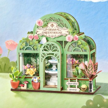 Mini House - Green Fountain Garden