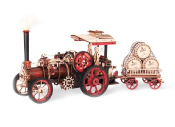 Steam Engine Mechanical 3D Wooden Puzzle