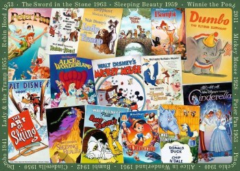 Disney Vintage Movie Posters 1000pc Puzzle