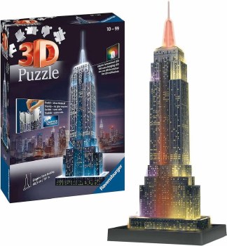 Empire State Building at Night 216pc 3D Puzzle