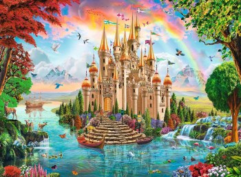 Rainbow Castle 100pc Puzzle