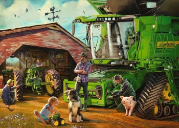 John Deere Then &amp; Now 1000 Piece Puzzle