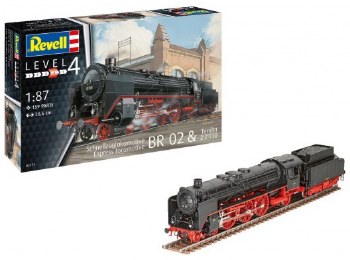 1/87 Express Locomotive BR 02 with T30 Tender Plastic Model Kit
