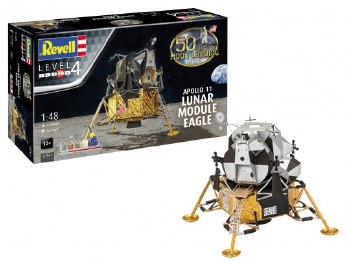 1/48 Apollo 11 Lunar Module Eagle Plastic Model Set with paint &amp; glue