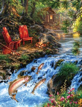 The Fishing Hole 500pc Puzzle