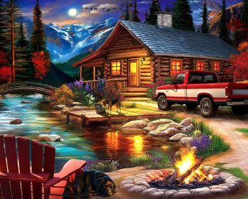 Cabin on the Creek 500pc Puzzle