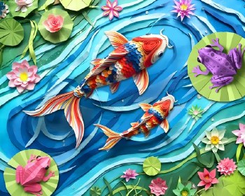 Paper Koi 500pc Puzzle