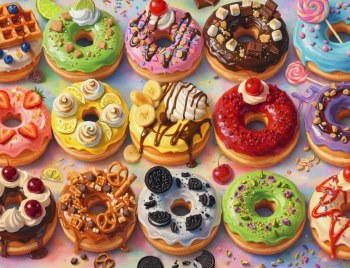 Decadent Donuts 500pc Puzzle