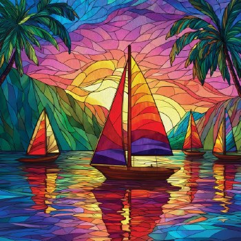 Tropical Sailing 500pc Puzzle