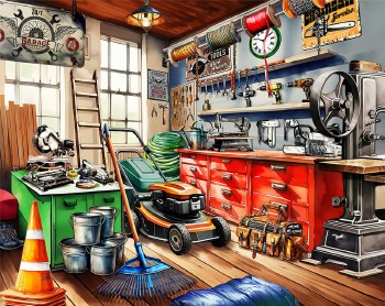 Tool Man's Garage 1000pc Puzzle