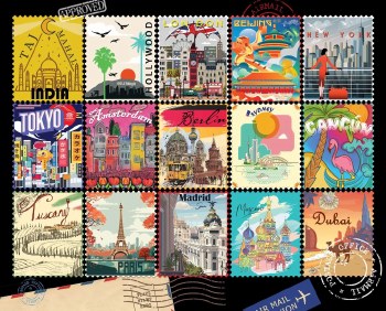 Stamps of the World 1000pc Puzzle