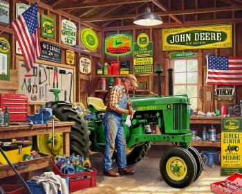 John Deere Grandpas Garage 1000pc Puzzle