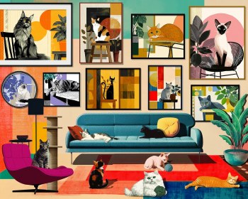 Mid-Century Cats 1000pc Puzzle