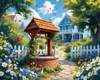 Wishing Well Garden 1000pc Puzzle