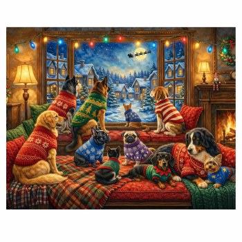 Watching for Santa 1000pc Puzzle